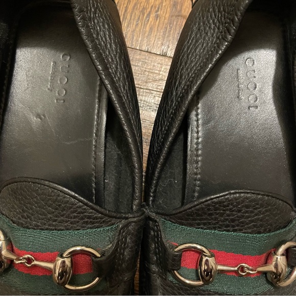 Gucci Black Loafers with Silver Hardware - Picture 2 of 4